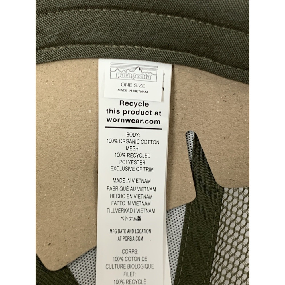 NEW Patagonia p-6 Logo LoPro Trucker Hat Cap Birch White - Picture 10 of 13